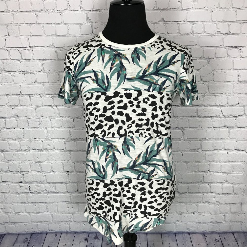Jack & Jones Cheetah Tropical Print T-Shirt